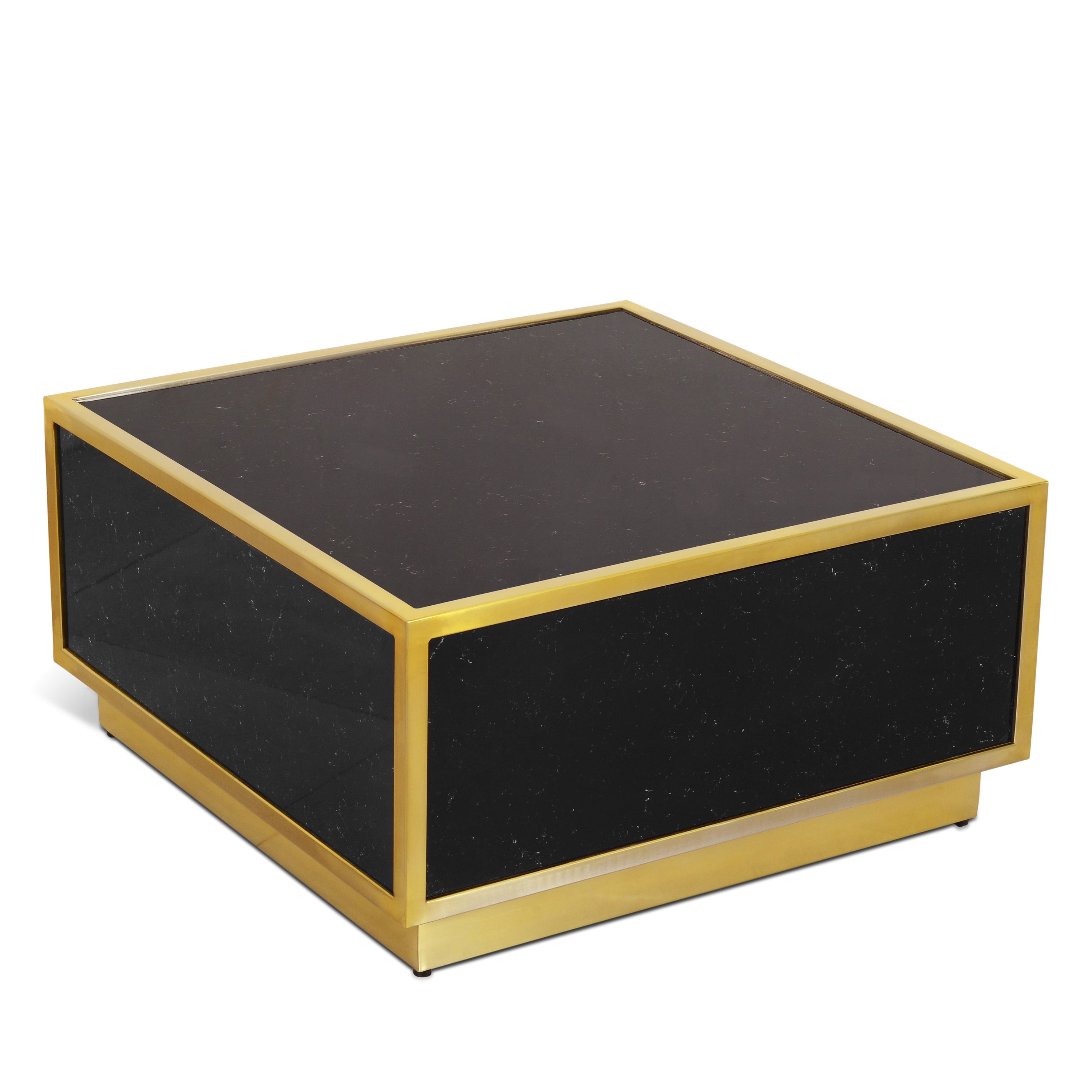 Glitz Black Faux Marble Coffee Table