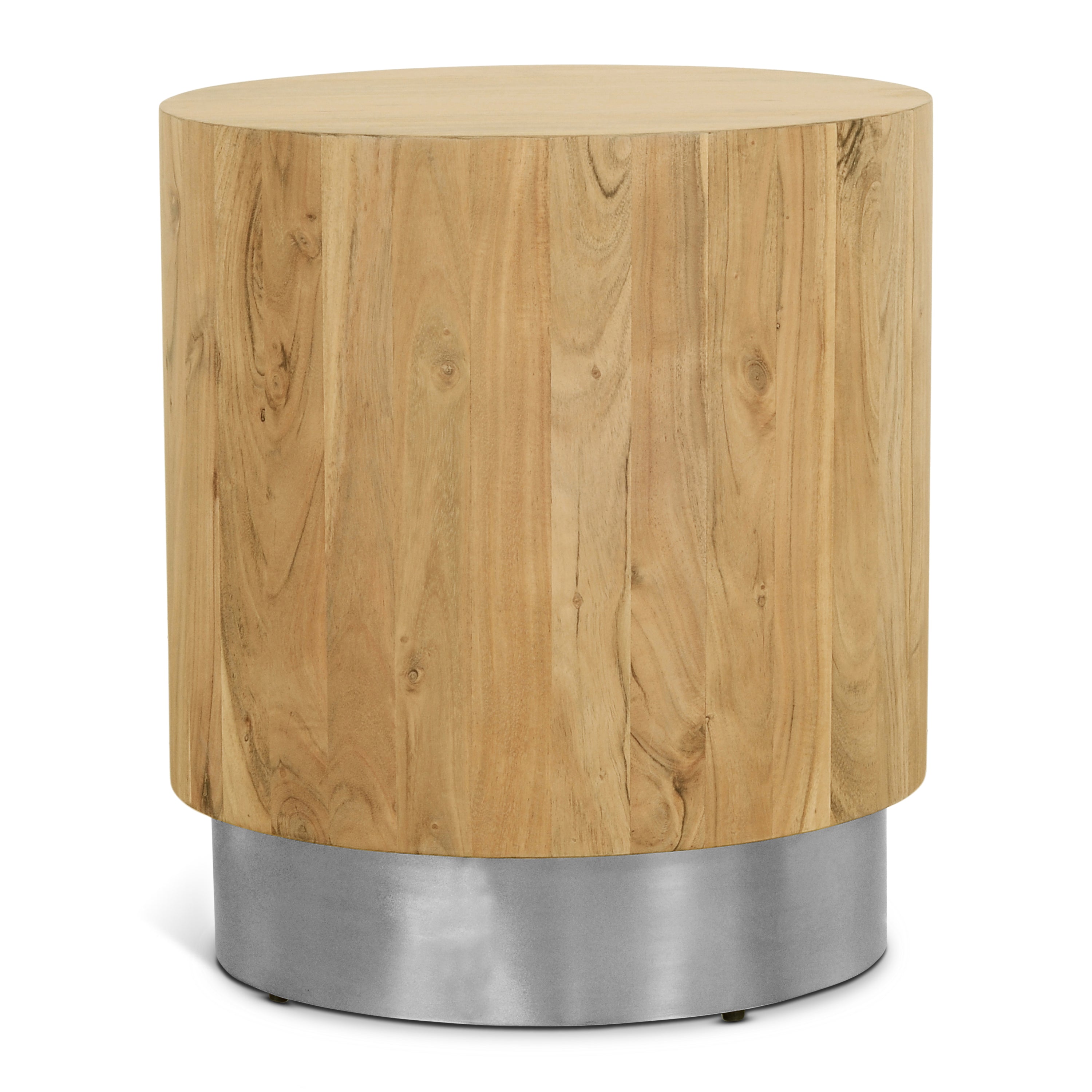 Acacia Chrome End Table