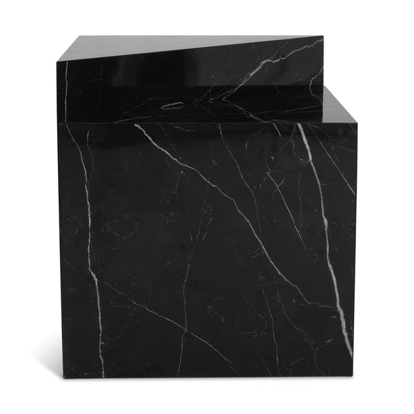 Aritzia Black Faux Marble End Table