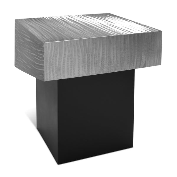 Palladium Silver End Table