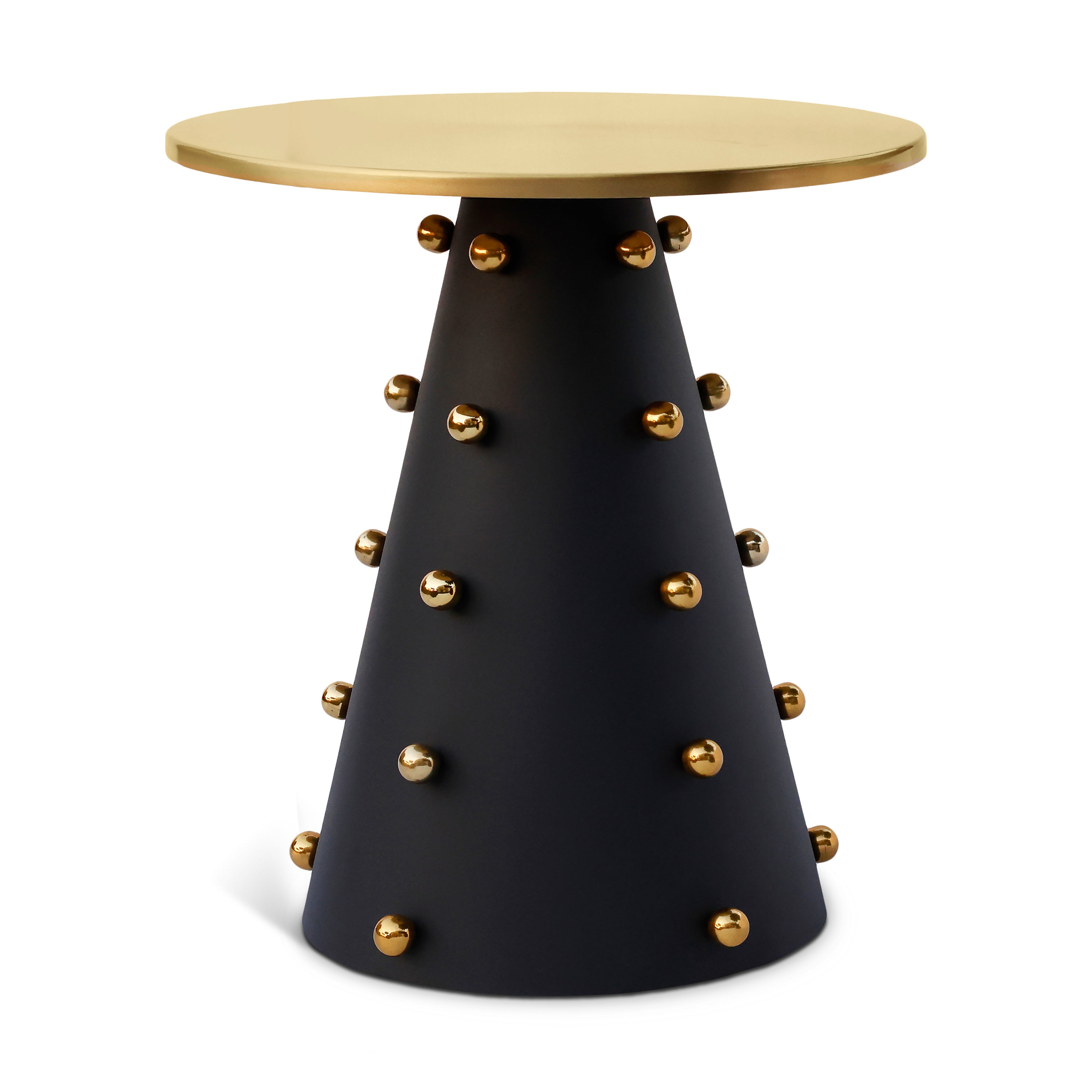 Raven Black / Gold End Table