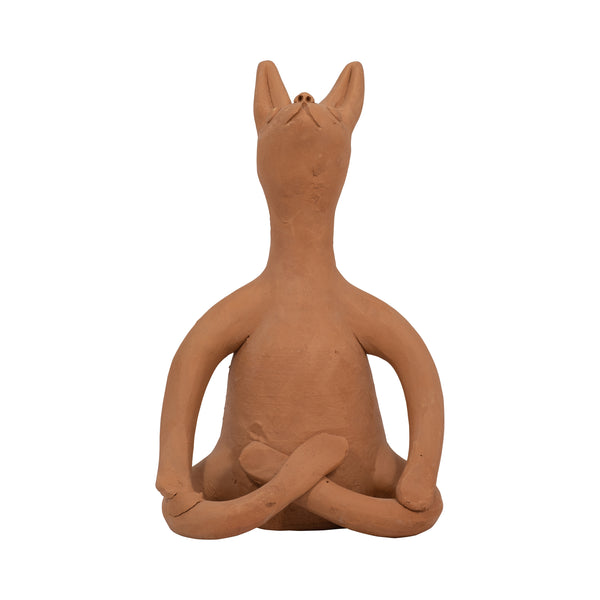 Terracotta, 9" Om Yoga Bunny, Natural