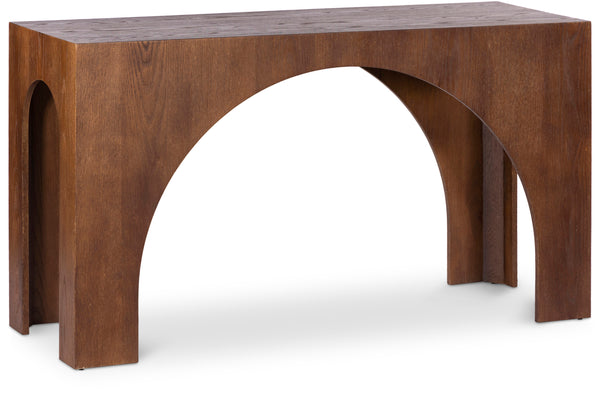 Arch Brown Console Table
