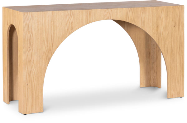 Arch Oak Console Table