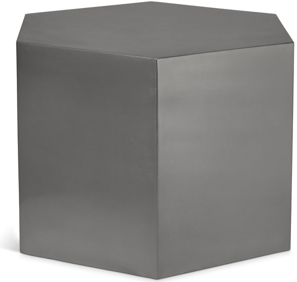 Hexagon Brushed Chrome Coffee Table