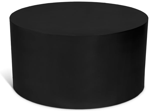 Cylinder Matte Black Coffee Table