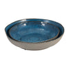 S/2 Ceramic 12/15" Bowls, Blue