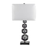 Crystal, 23" Geo Table Lamp, Black