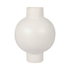 Cer, 15"h Bubble Vase, Creme