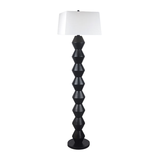 69" Stacked Totem Lamp, Black