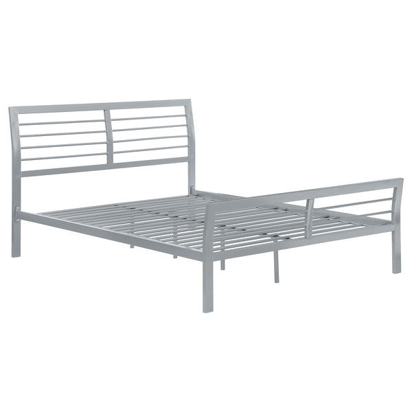 Cooper Full Metal Bed Silver