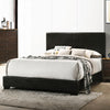 Conner Eastern King Upholstered Panel Bed Black