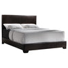 Conner Full Upholstered Panel Bed Dark Brown