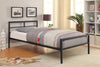 Fisher Twin Metal Bed Gunmetal