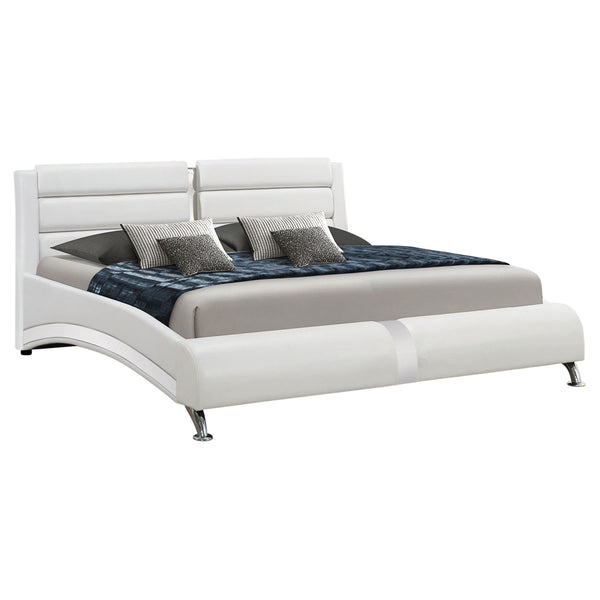 Jeremaine Queen Upholstered Bed White