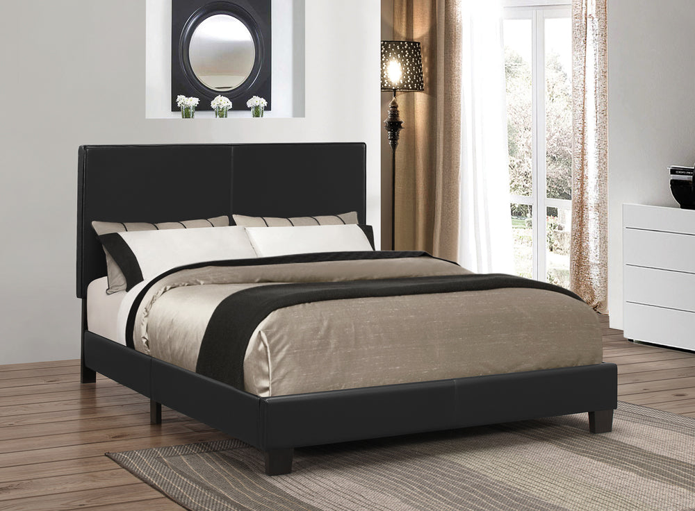 Mauve Full Upholstered Bed Black