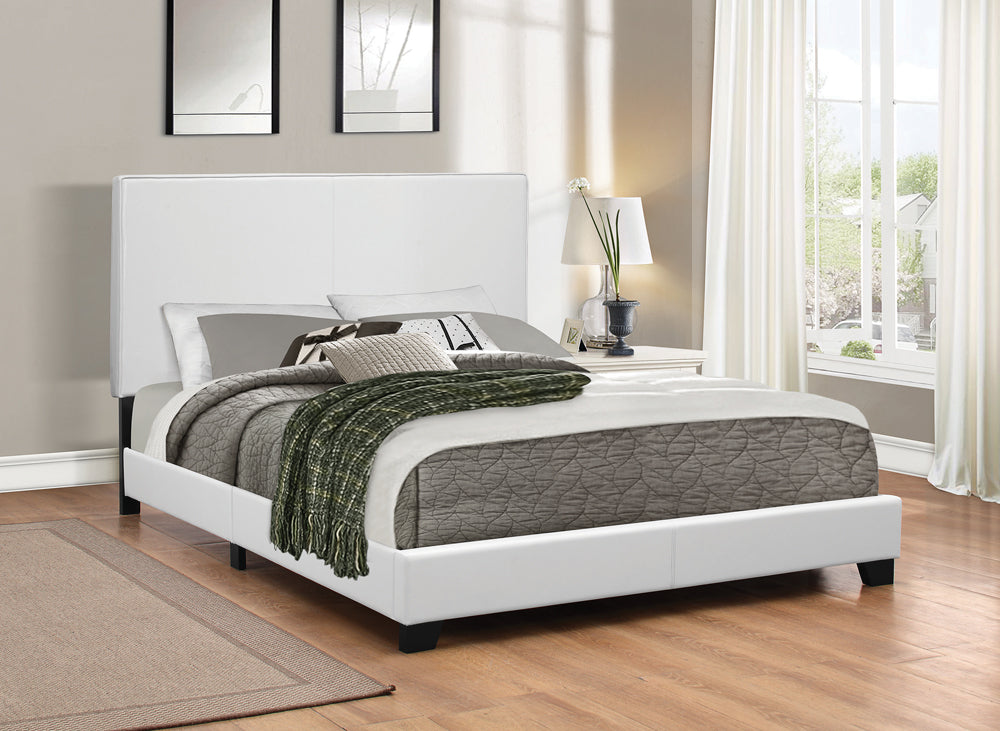 Mauve Twin Upholstered Bed White