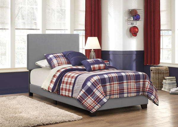 Dorian Upholstered Twin Bed Grey