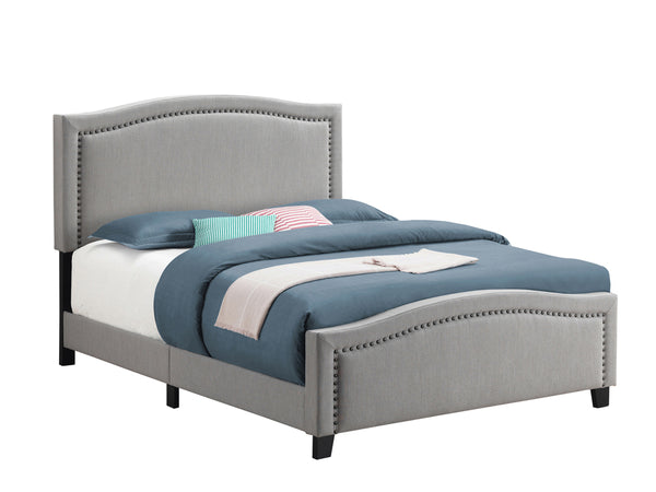 Hamden Queen Upholstered Panel Bed Mineral