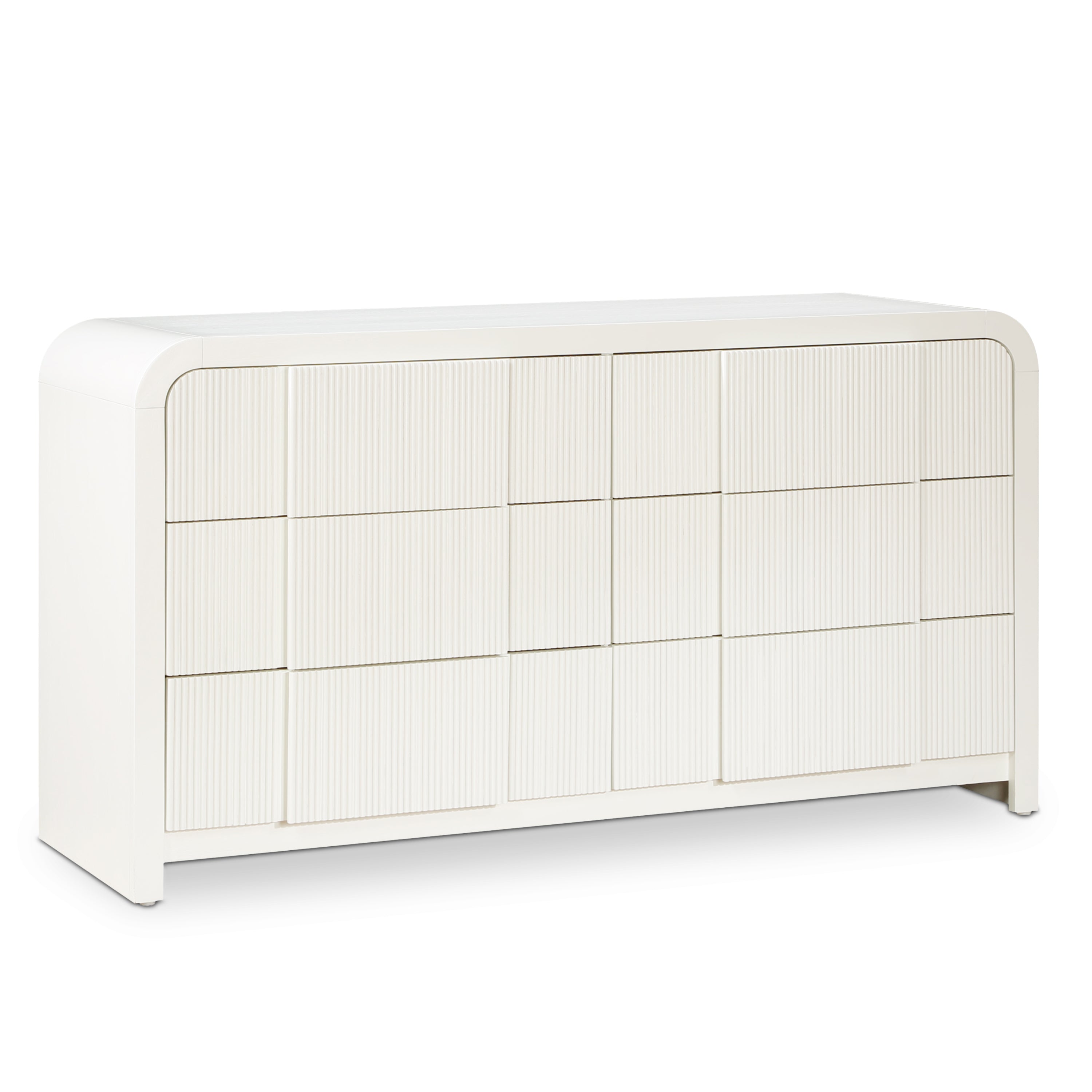 Fluted Cream Dresser