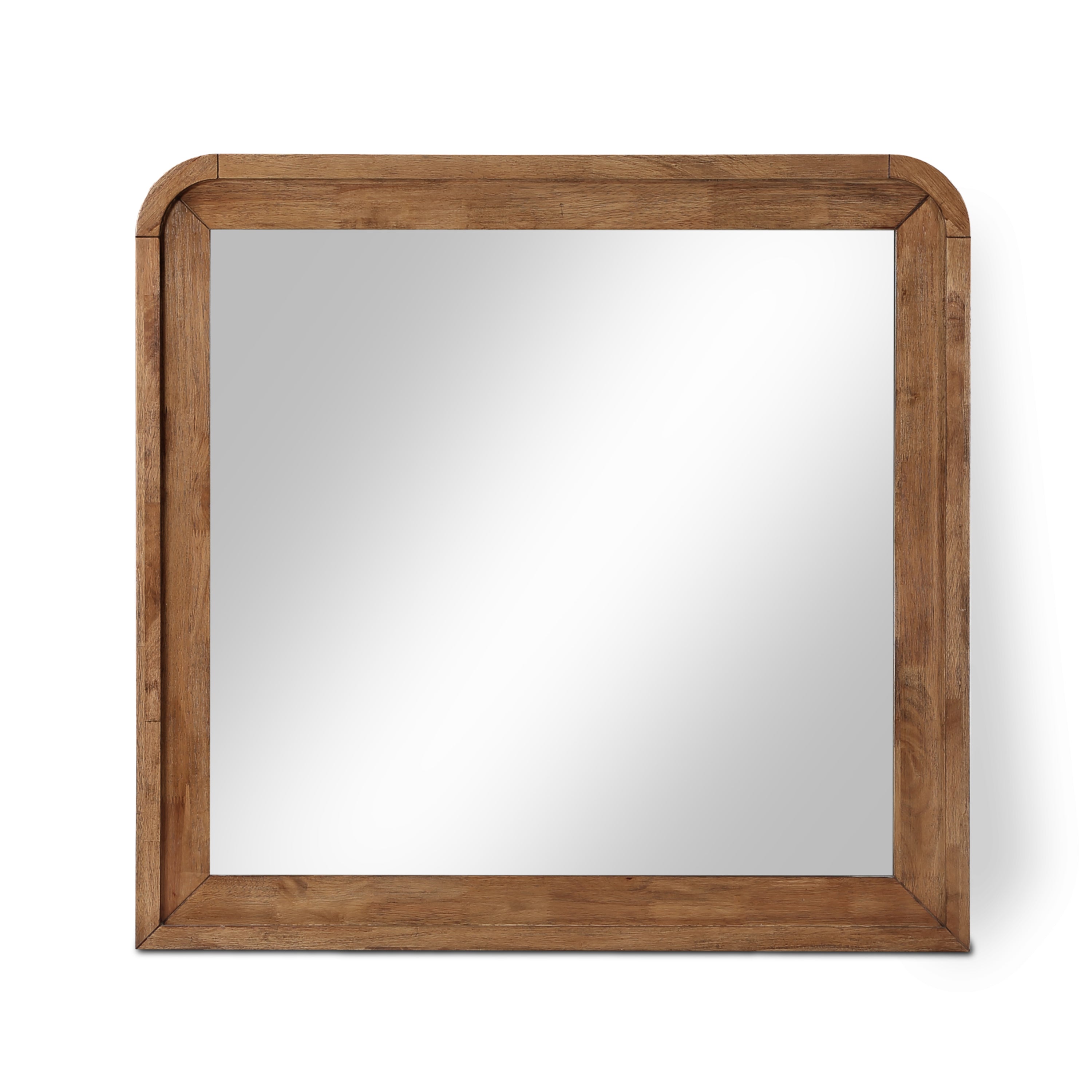 Fluted Walnut Mirror