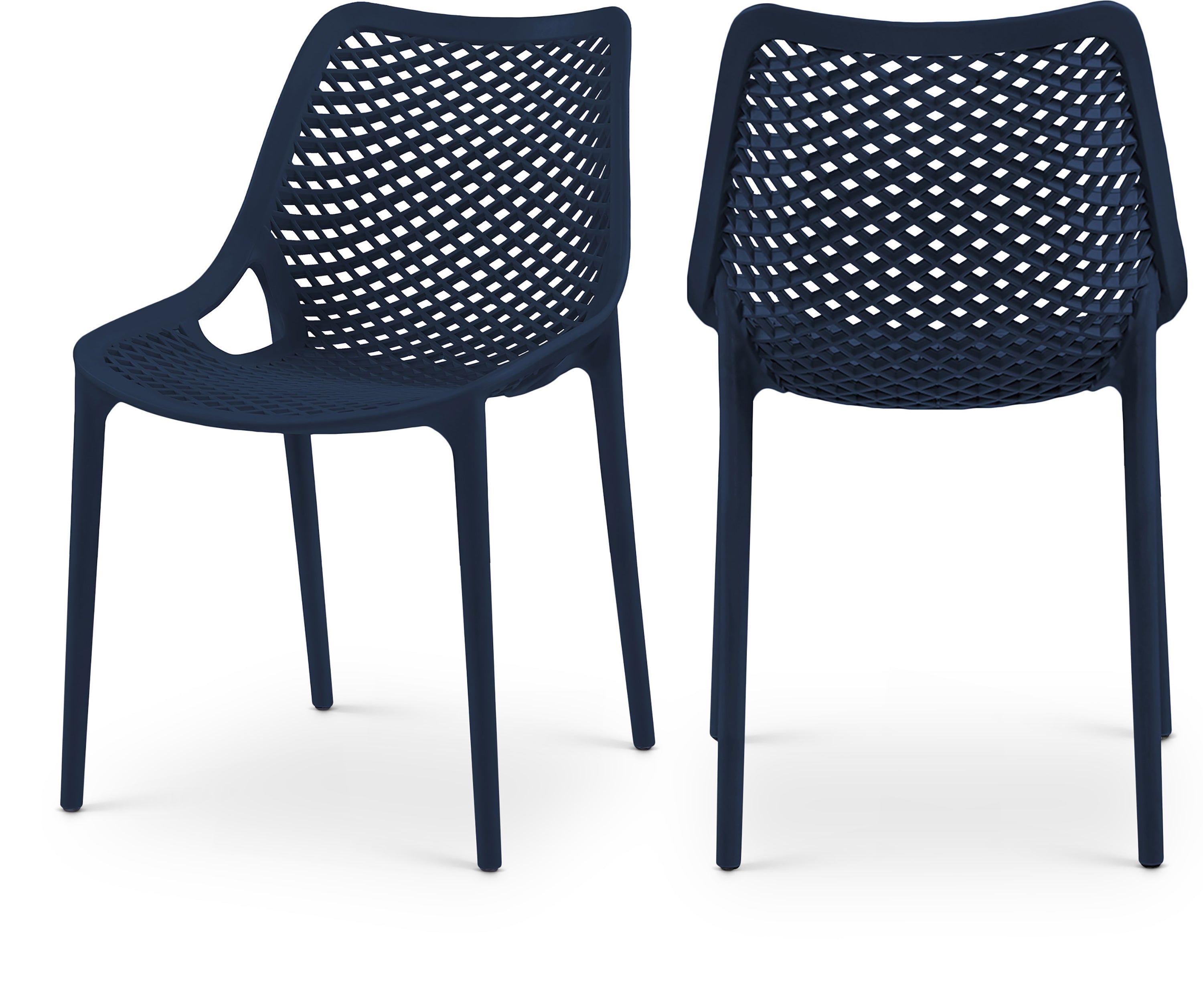 Mykonos Navy Outdoor Patio Dining Chair