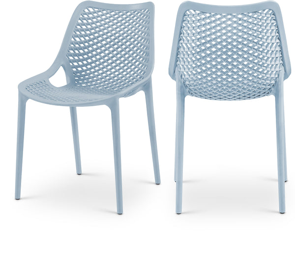 Mykonos Sky Blue Outdoor Patio Dining Chair