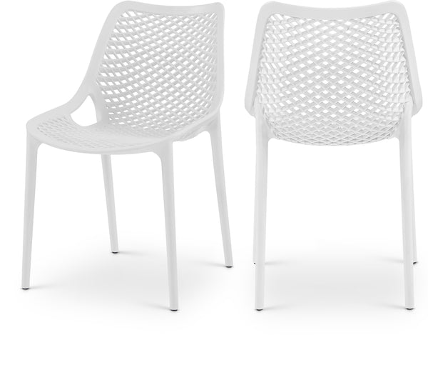 Mykonos White Outdoor Patio Dining Chair