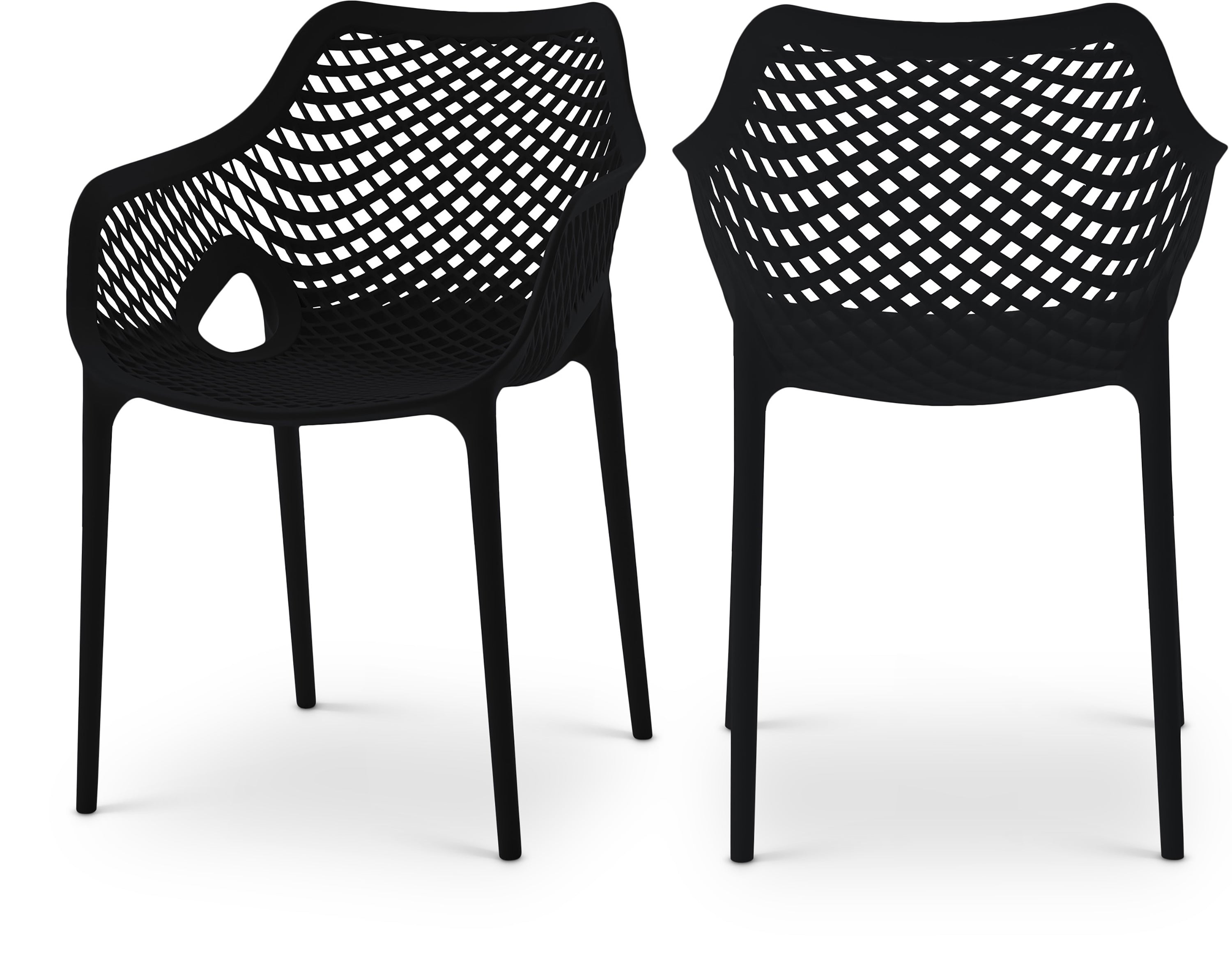 Mykonos Black Outdoor Patio Dining Chair