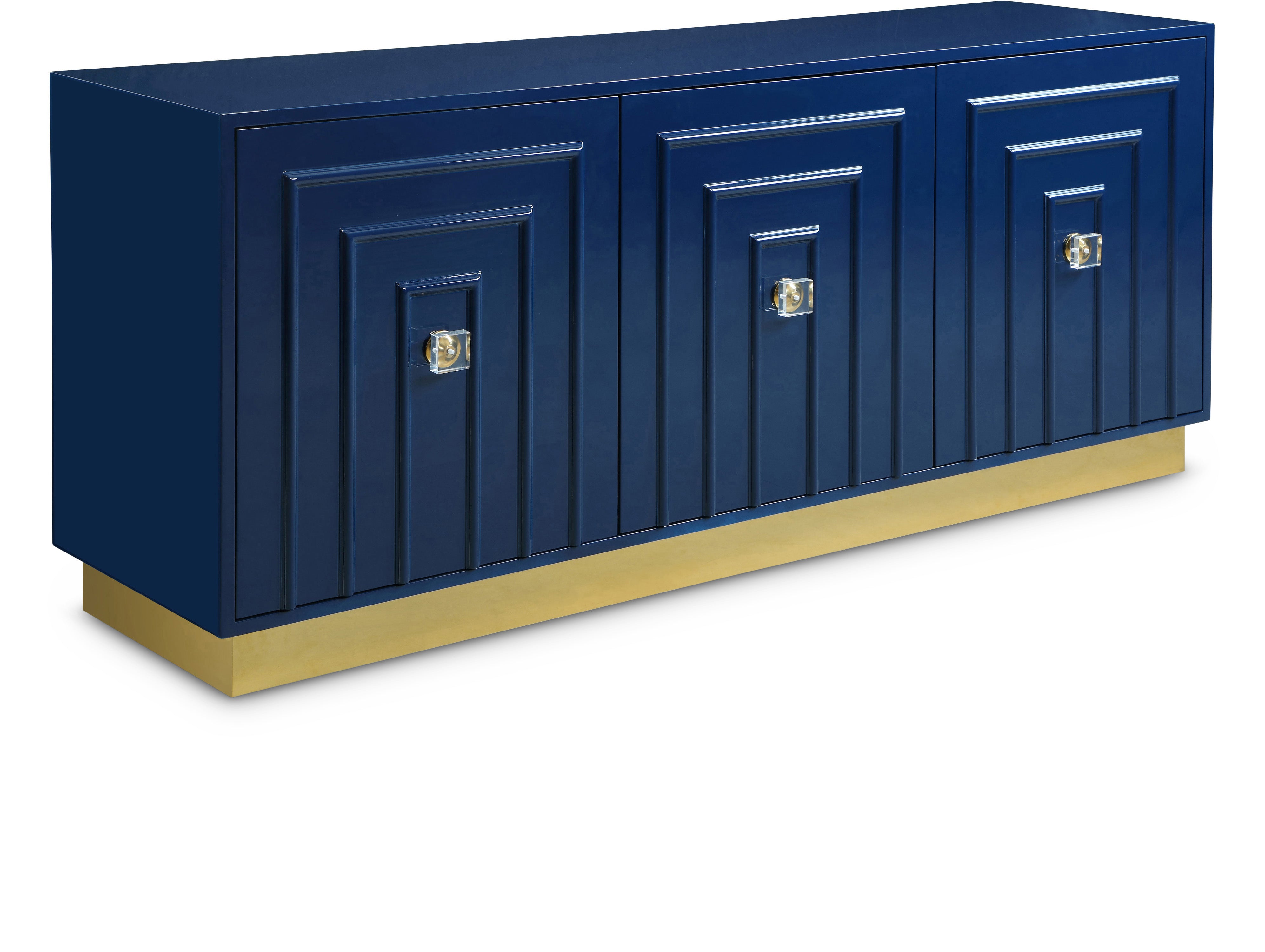 Cosmopolitan Navy Lacquer Sideboard/Buffet