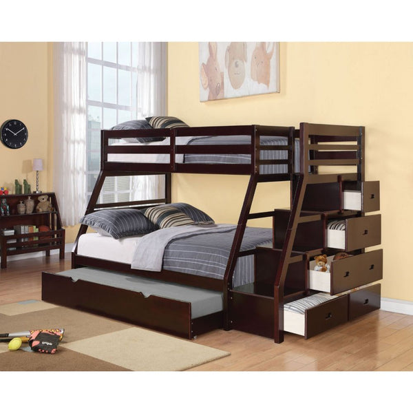 Jason Bunk Bed (T/F) W/Trundle (Full) & Storage