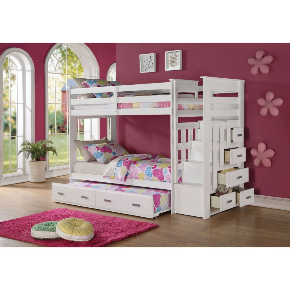 Allentown Bunk Bed (T/T) W/Trundle (Twin) & Storage