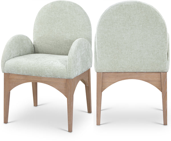 Waldorf Mint Chenille Fabric Dining Chair