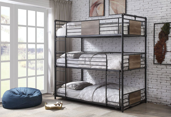 Brantley Triple Bunk Bed (T/T/T)