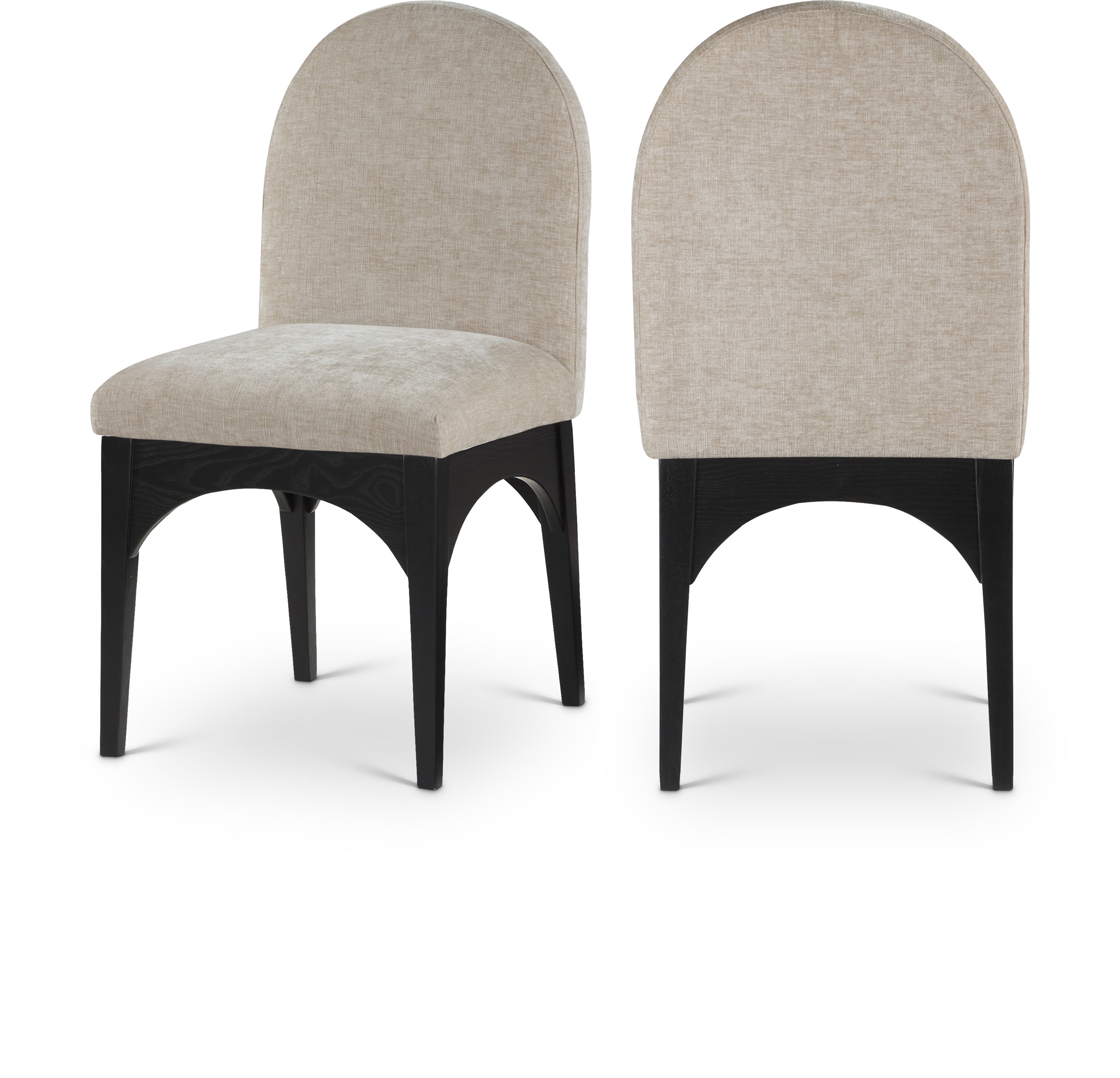 Waldorf Beige Chenille Fabric Dining Chair