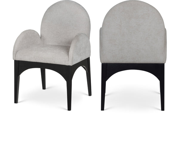 Waldorf Grey Chenille Fabric Dining Chair