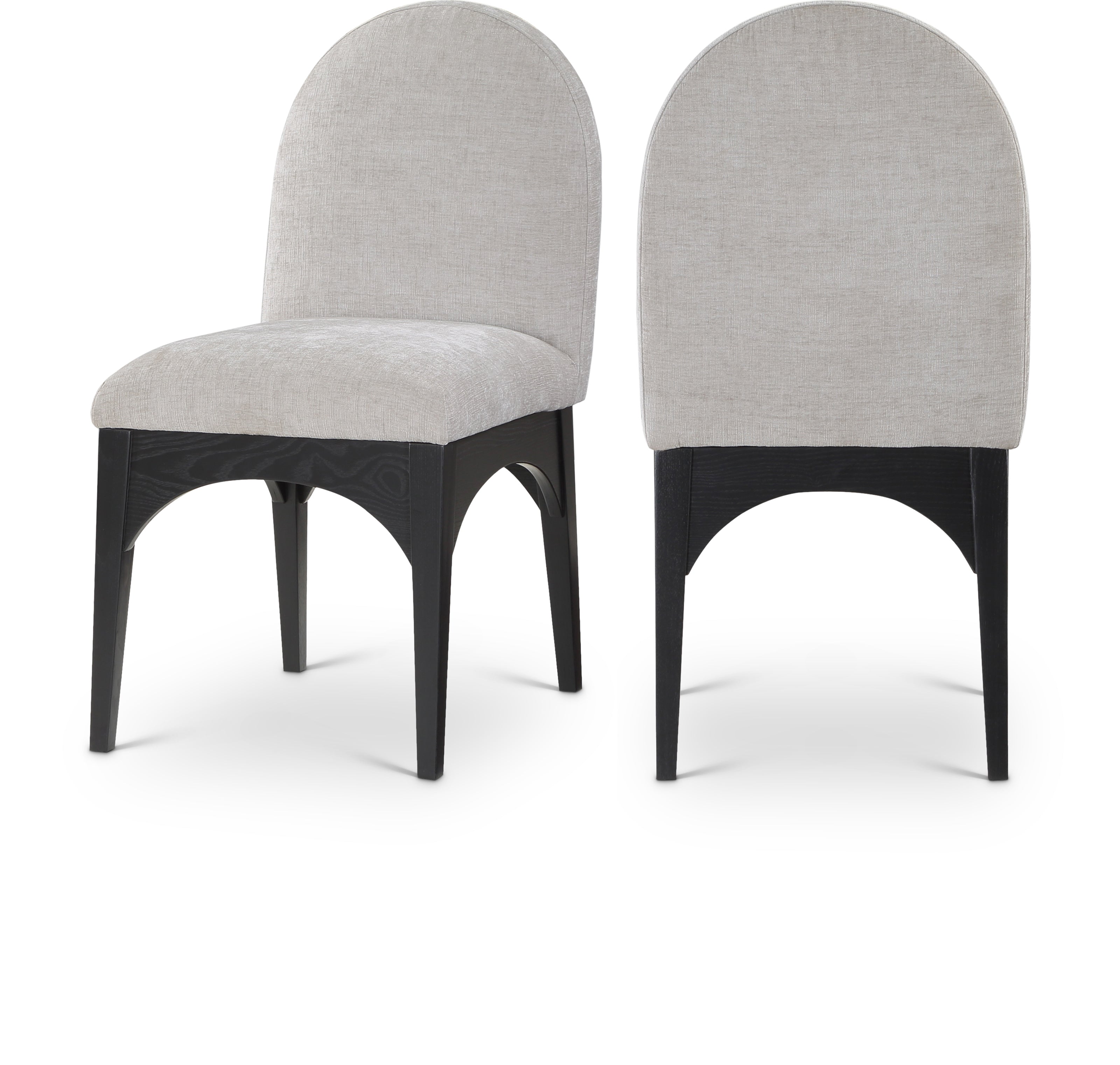 Waldorf Grey Chenille Fabric Dining Chair