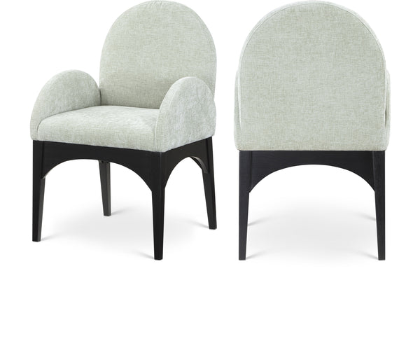 Waldorf Mint Chenille Fabric Dining Chair