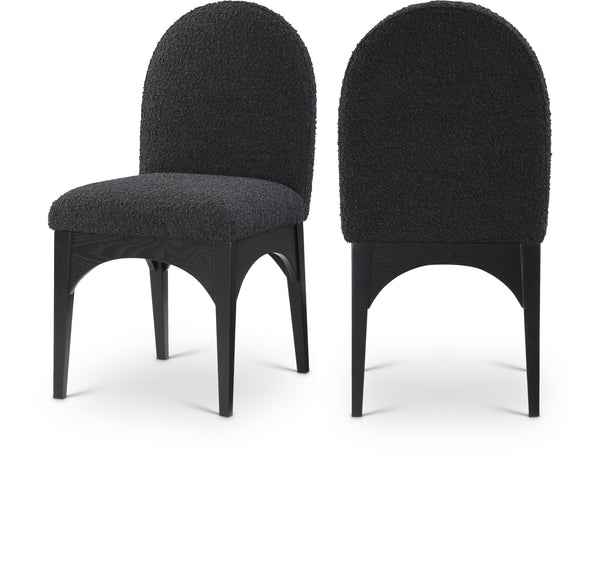 Waldorf Black Boucle Fabric Dining Chair