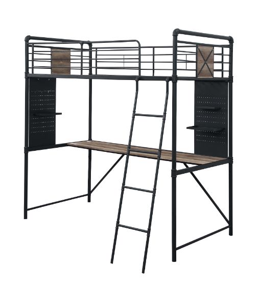 Cordelia Twin Loft Bed W/Desk