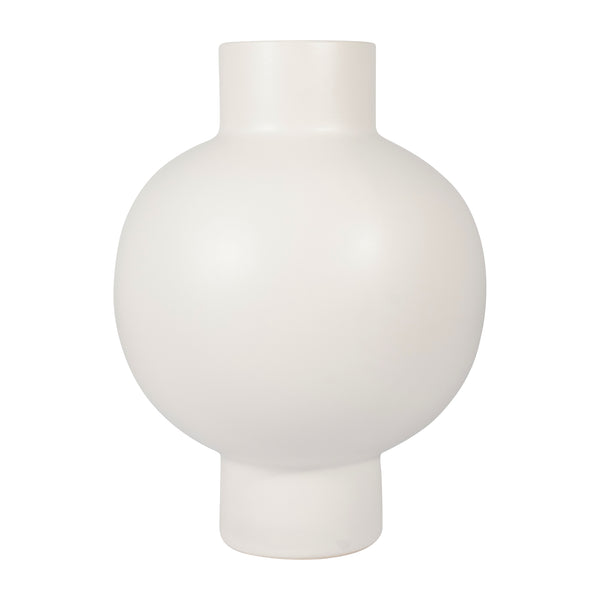 Cer, 18"h Bubble Vase, Creme