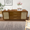 65" Acacia Abacus Sideboard, Brown / Kd