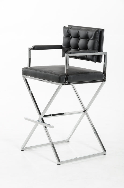 Modrest Coppola Modern Black Bar Stool