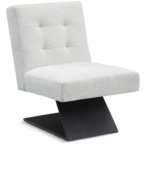 Zeal Cream Boucle Fabric Accent Chair