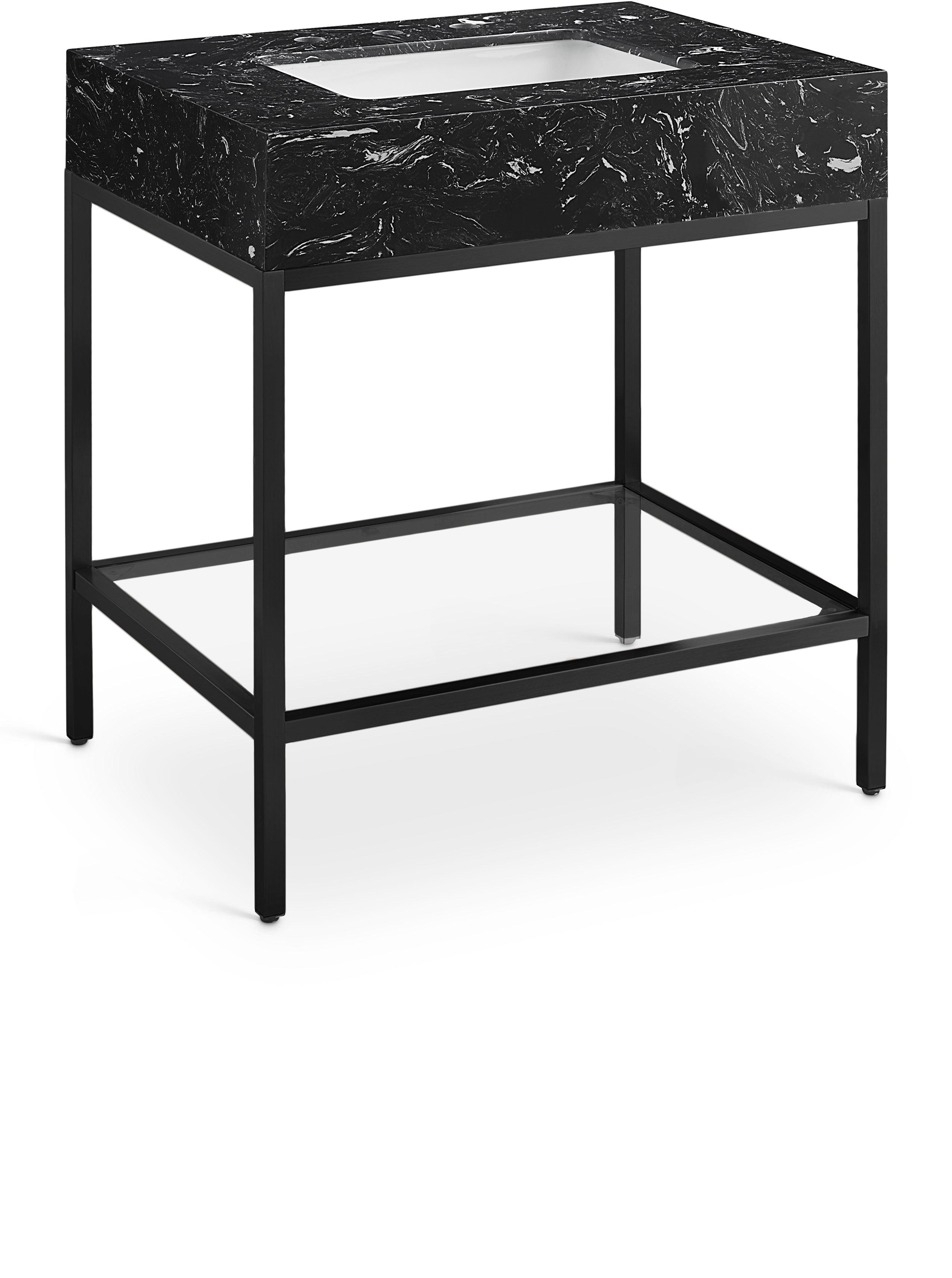 Marmo Black Engineered Marble Bathroom Vanity