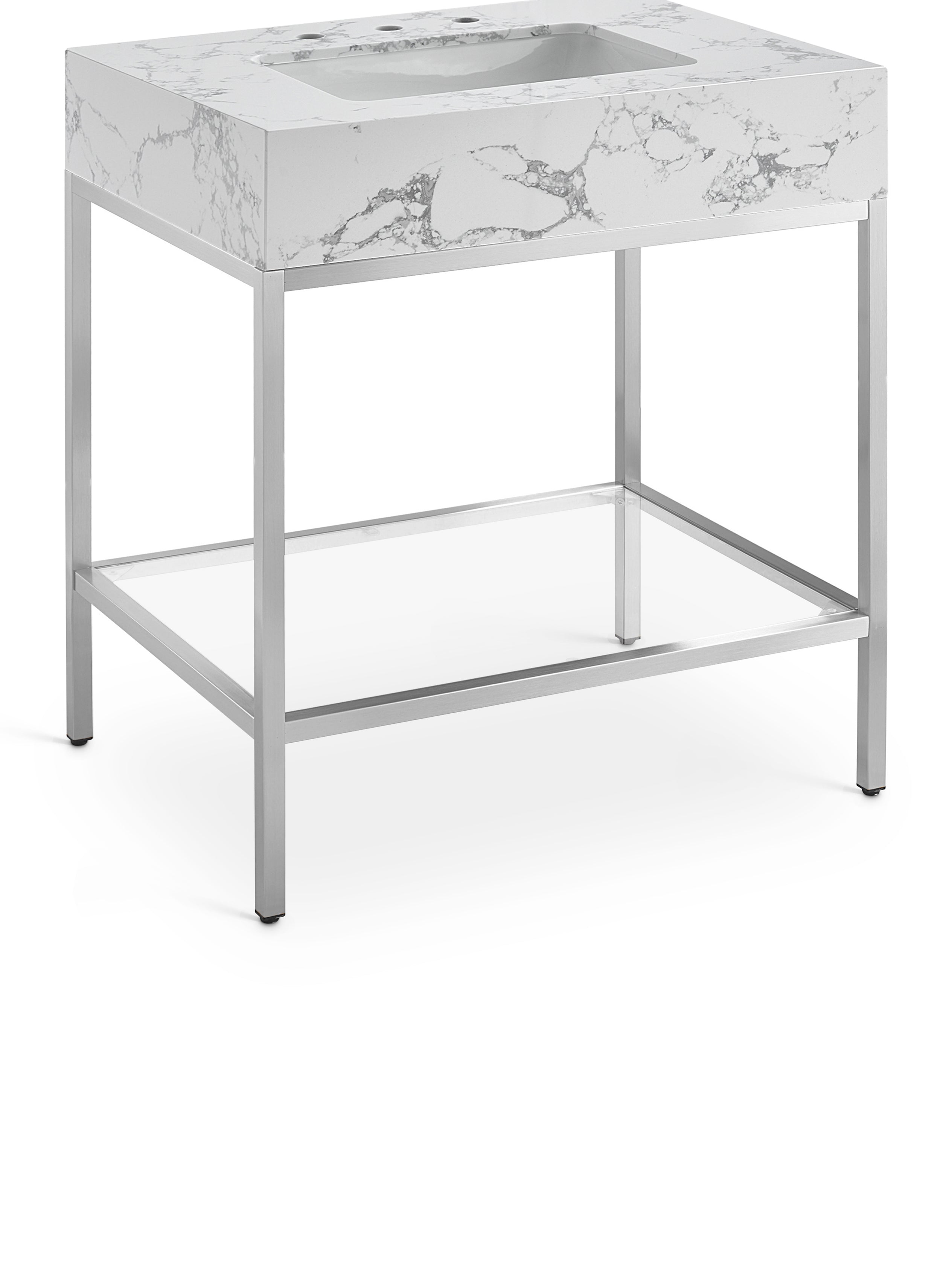 Marmo White Engineered Marble Bathroom Vanity