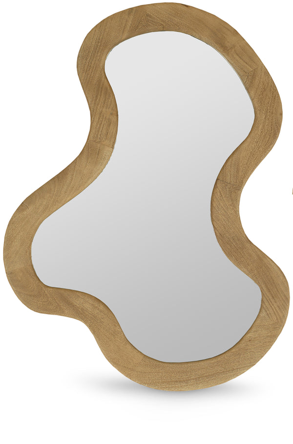 Oblique Oak Mirror