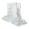 S/2 Crystal Diamond Bookends, Rainbow