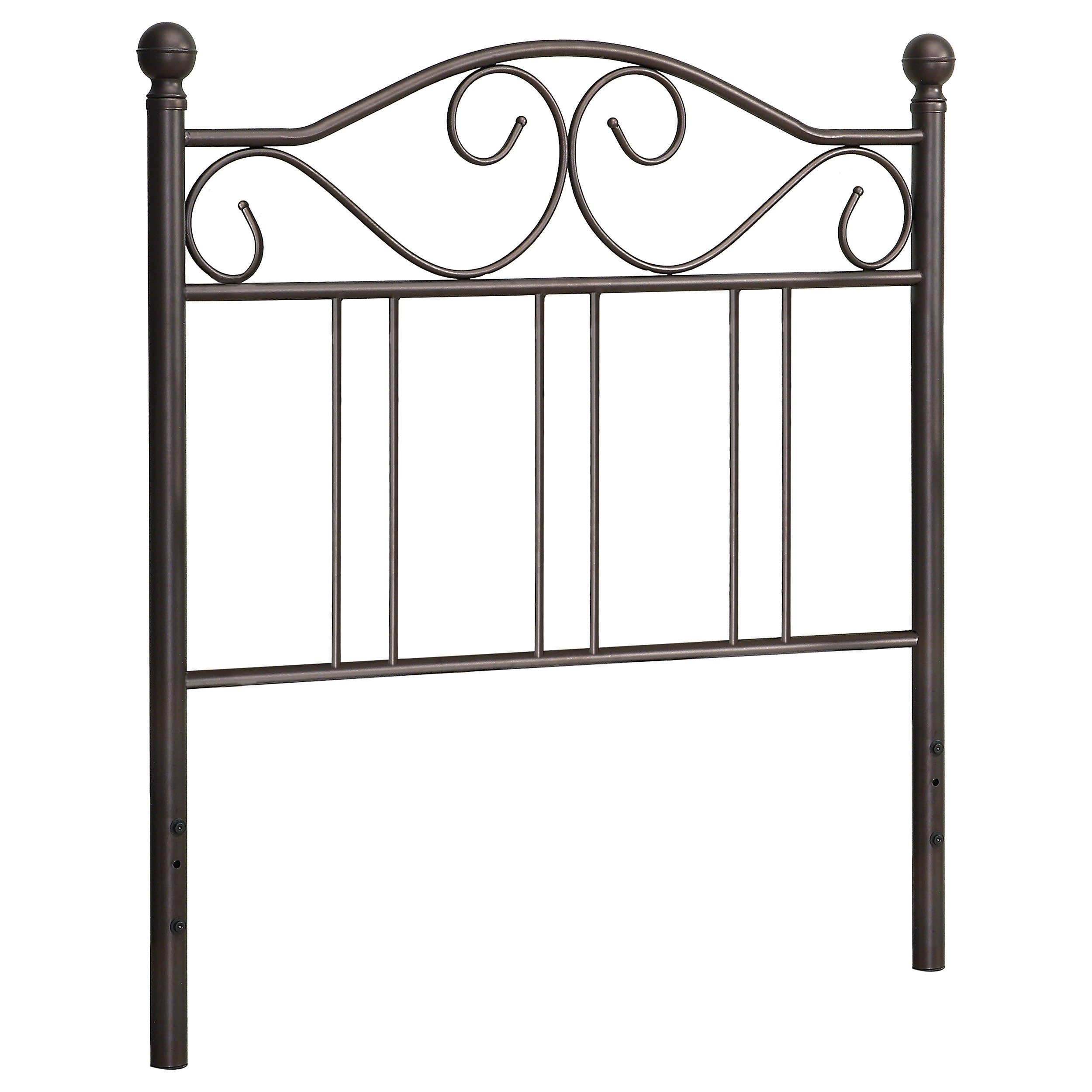 Ellis Scroll Twin Headboard Dark Bronze