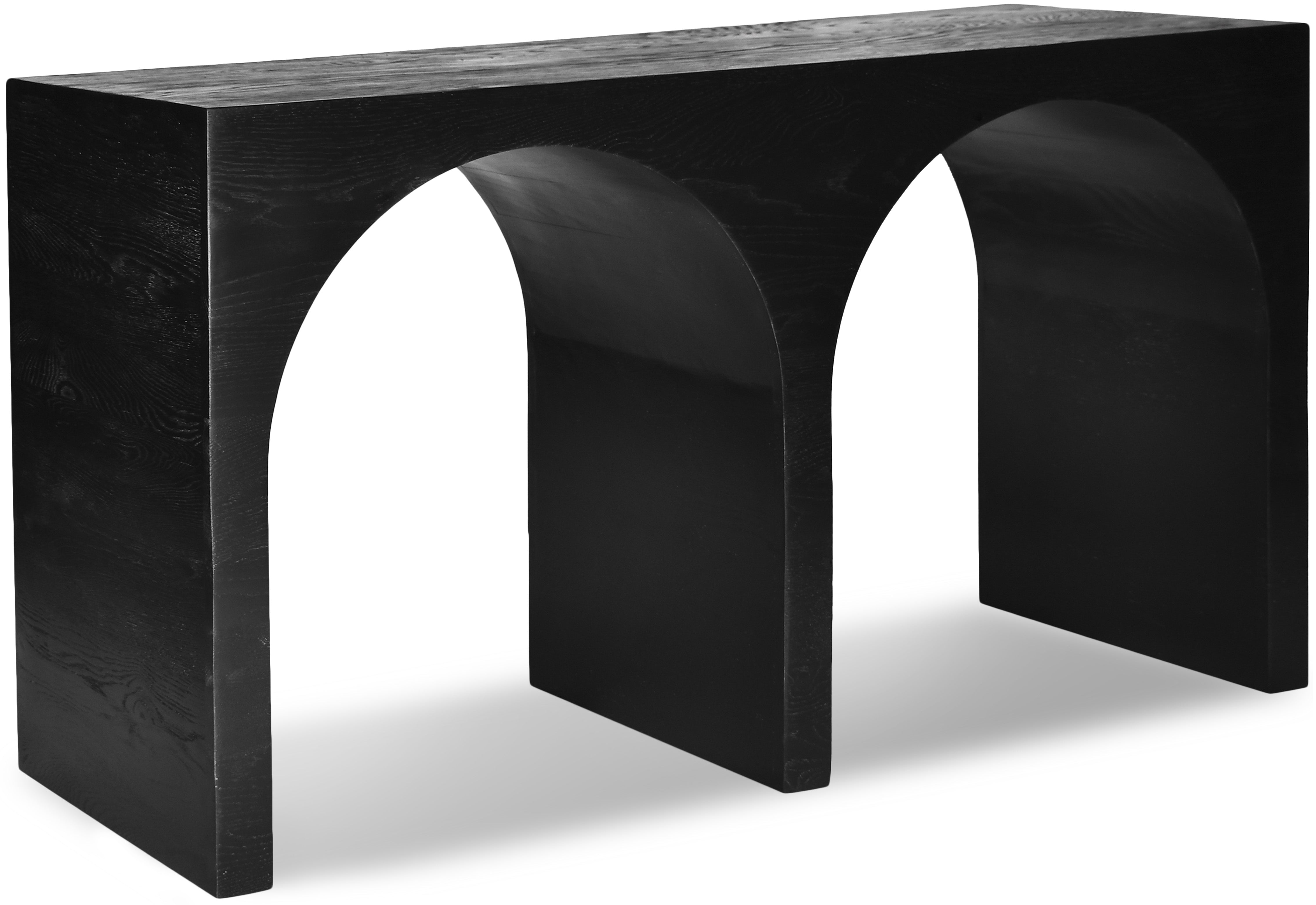 June Black Oak Console Table